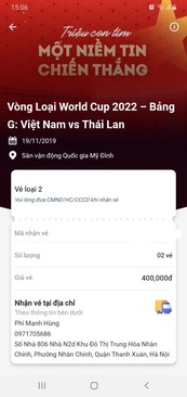 Ảnh Vé Việt nam Thái Lan cặp 200k bán 4m cọc 800k