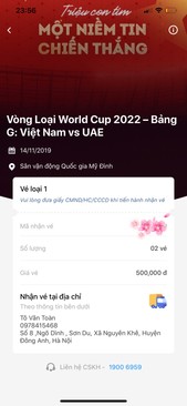 Ảnh 2 cặp loại 500k UAE và cặp 300k trận Thái Lan