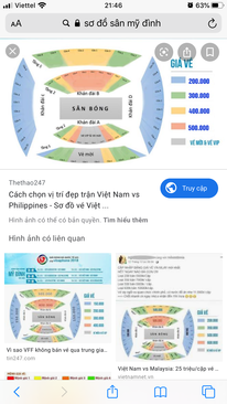 Ảnh Bán 2 cắp vé loại 200k và 400k trận việt nam _uae