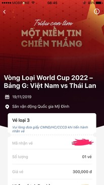 Ảnh Bán vé trận Thái