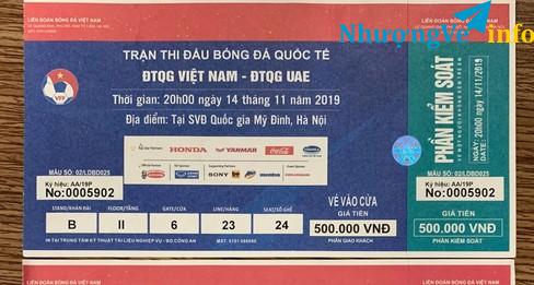 Ảnh Vé lẻ 500k trận VN-UAE