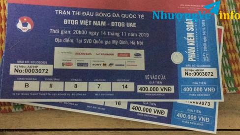 Ảnh Càn bán cặp vé 400