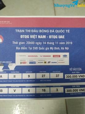 Ảnh Bán 2 cặp vé bóng đá loại 300k như hình