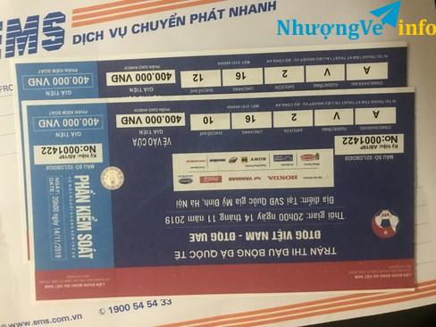 Ảnh 1 cặp 400 trận vietnam uae muốn bán