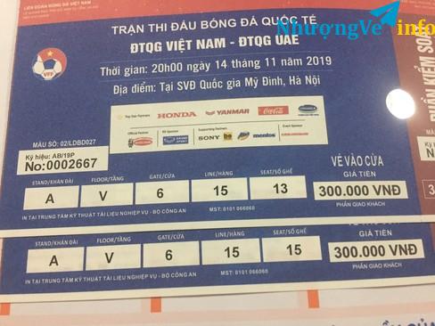 Ảnh Loại: Vé Bóng Đá ở Hà Nội Cặp vị trí đẹp bay nhanh 2.2 kmc Gdtt phùng khoang