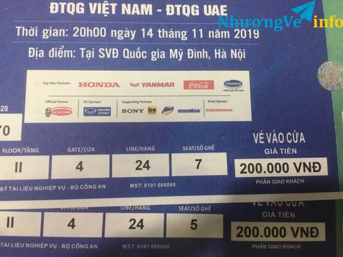 Ảnh 1 cặp vé bóng đá loại 200k cần pass lại:1,6tr/cặp