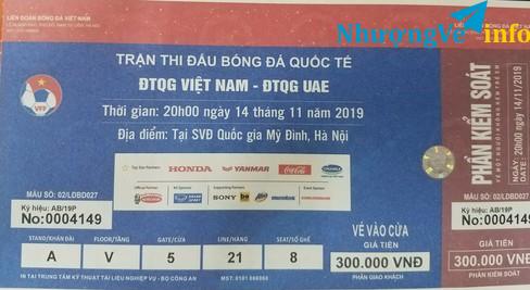 Ảnh Vé lẻ 300k: VN- UAE giá thương lượng