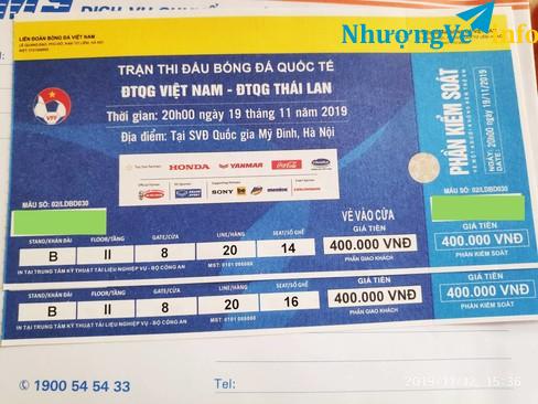 Ảnh Bán cặp vé 400k Việt Nam - Thái Lan