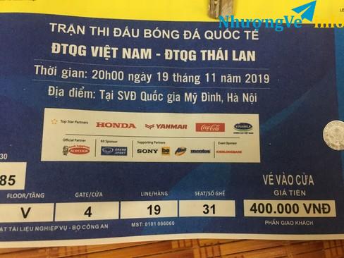 Ảnh Vé lẻ loại 2 cửa 4 trận Việt nam- thái lan