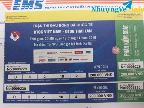 Ảnh Nhượng lại 1 cặp vé 200k khán đài D trận VN - Thái Lan giá 2 triệu