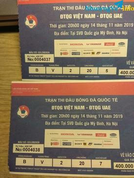 Ảnh Bay nhanh cặp VN - UAE MG 400k