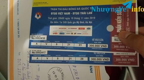 Ảnh vé bóng đá VIỆT NAM THÁI LAN GIÁ ĐẸP. (KMC)