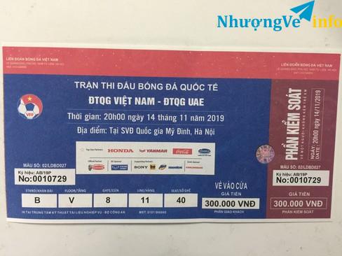 Ảnh Vé trận Việt nam UAE