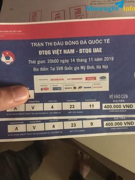 Ảnh Pass cặp vé khán đài A trận viet nam - UAE