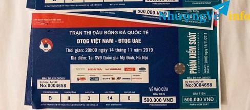 Ảnh Vé VN-UEA mệnh giá 500k khán đài A và B