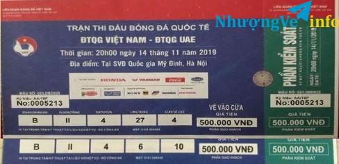 Ảnh Thanh lý 1 cặp khán B trận UAE loại 500k Cùng cửa