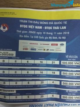 Ảnh Bán 2 cặp vé 500k trận Thái Lan cùng cửa giá rẻ