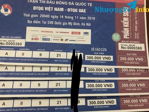 Ảnh Pass gấp 4 vé VN - UEA mệnh giá 300k