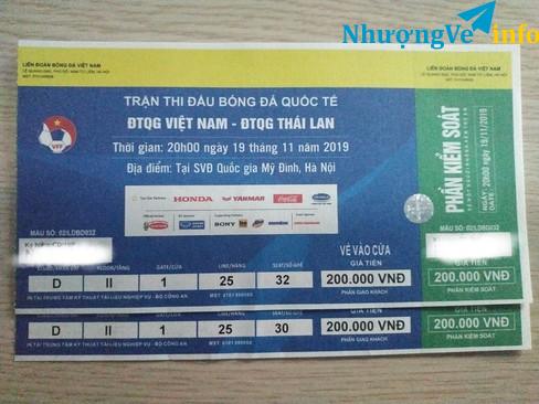 Ảnh Bán cặp vé VN - TL khán đài D, vé liền nhau