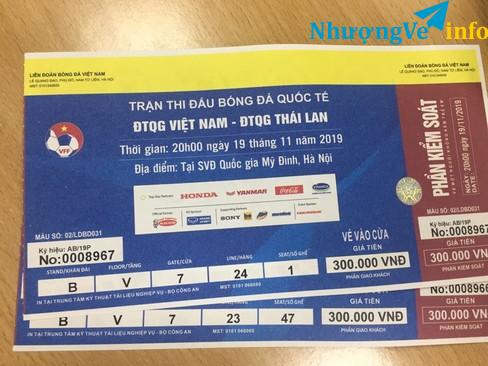 Ảnh Bán cặp vé 300k. Thai Lan - VN Khán đài B, Tầng V, cửa 7