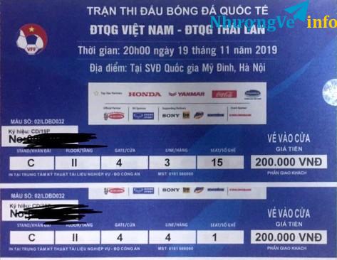 Ảnh Bán cặp vé trận Thái Lan khán đài C