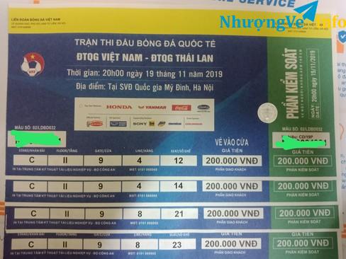 Ảnh 2cặp Vé Bóng Đá Việt Nam-Thái Lan 200k có fix