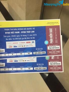 Ảnh Vé Việt Nam Thái Lan 19/11/2019