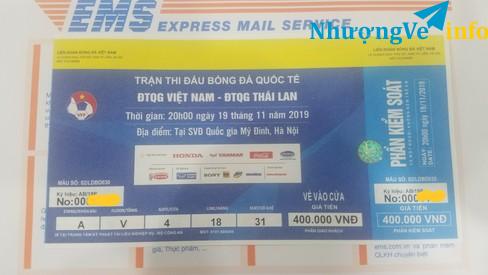 Ảnh Vé lẻ 400 =1800000