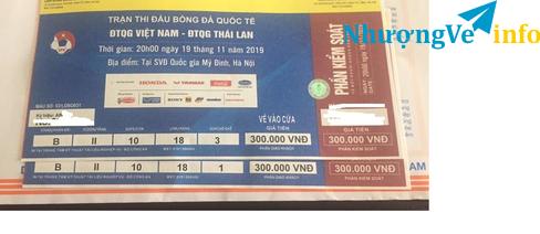 Ảnh 1 cặp vé 300k trận gặp Thái lan giá mềm