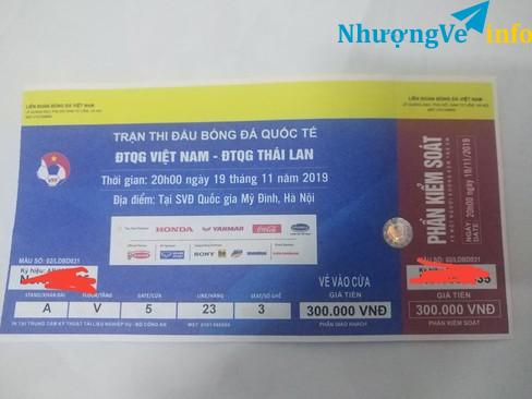 Ảnh pass lại 1 vé lẻ 300k trận TL , Khán đài A-V-5, giá 1200k