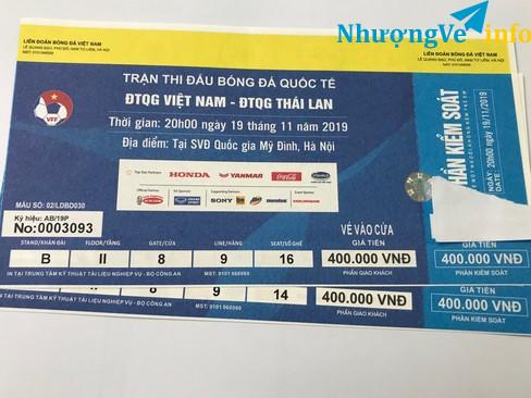 Ảnh Bán cặp vé trận Việt Nam - Thái Lan loại  400k  giá   3.500.000đ/ 1 cặp