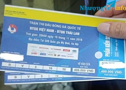 Ảnh 1 cặp vé Việt Nam và Thái Lan