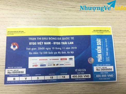 Ảnh Còn 1 vé Thái Lan Khán đài B 400K ghế đẹp, Cửa 3, ngồi giữa sân. Liên Hệ 0356 121 047