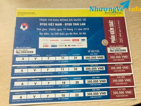 Ảnh Cần bán 2 cặp vé khán đài A cùng cửa trận Việt Nam - Thái Lan loại 300k