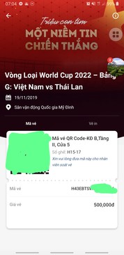 Ảnh Vé lẻ VN TL