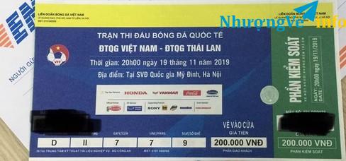 Ảnh Vé Vòng loại WC: Việt Nam- Thái Lan 19/11