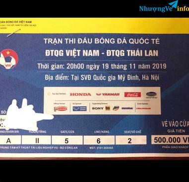 Ảnh CẶP VÉ VIỆT NAM - THÁI LAN LOẠI 500K KHÁN ĐÀI A