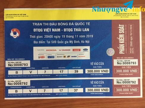 Ảnh Bán cặp vé trận Việt Nam - Thái Lan khán đài B