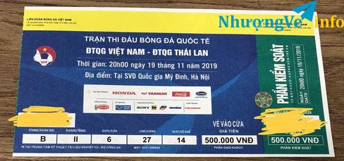 Ảnh Vé lẻ 500k khán đài B II cửa 6 Thái - Việt