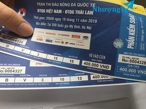 Ảnh Cặp vé 400k ngồi giữa khán đài B tầng 5 góc nhìn đẹp khỏi nói (3tr3 đổ về mình không bán)