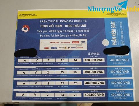 Ảnh Pass 2 cặp VN-TL khán đài A hạng 400 siêu đẹp