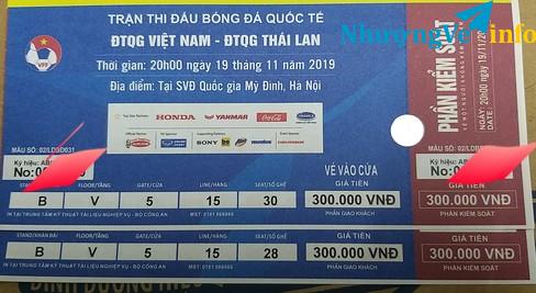 Ảnh Nhượng VÉ Trận VN- Thái lan  cặp loại 300 BV5