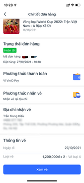 Ảnh Bán cặp vé loại 1tr2 trận VN - UAE