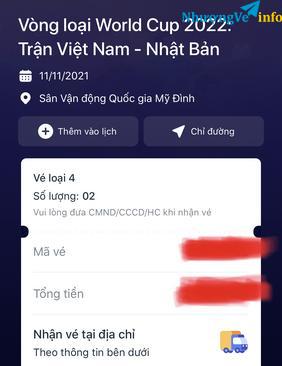 Ảnh Giấy mời trận Việt Nam- Nhật Bản