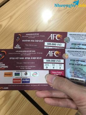 Ảnh Pass lại cặp vé trận bóng đá Việt Nam Vs Ả Rập Xê Út  mệnh giá 500K/ vé với giá chỉ còn 500k/cặp