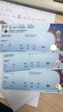 Ảnh Vé WORLD CUP 2018