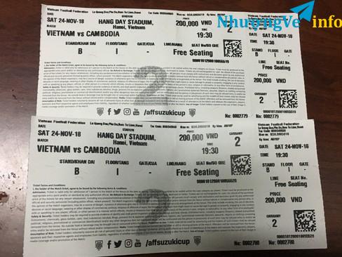 Ảnh NHƯỢNG LẠI 1 CẶP VÉ VIP CỬA 2 TẦNG 1 KHU B