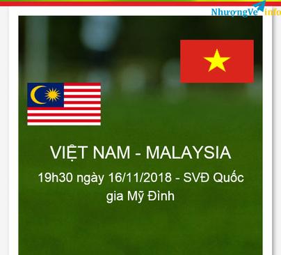 Ảnh Cần mua vé VIỆT NAM-MALAYSIA khán đài B tầng dưới cửa 1 và cửa 2