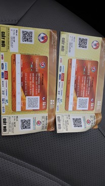 Ảnh Vé xem bóng đá U23VN ngày 07/08/2018 Khán đài A