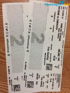 Ảnh Đã cháy vé nhé, ngoài sân Hàng Đẫy phe vé không có vé bán, bạn nào cần alo nhanh 1 cặp vé B = 2tr